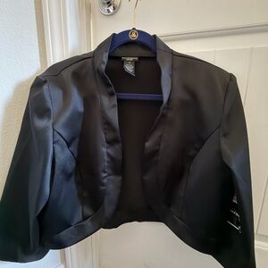 Bay Studio Black Satin Women's Blazer